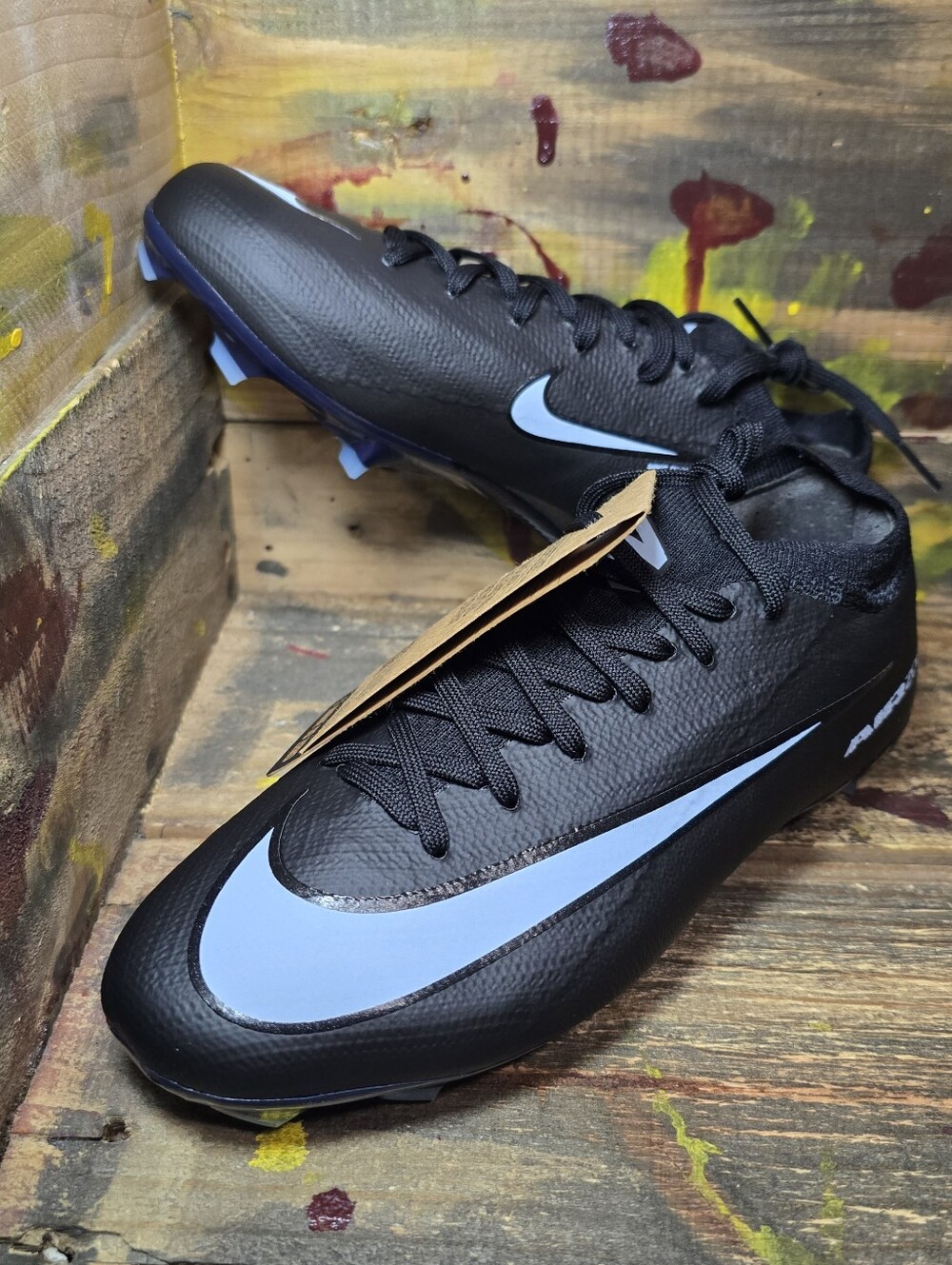 Nike Zoom Mercurial Vapor 16 Pro FG Soccer Cleats Black HF5448-001 Youth Sz 3.5Y